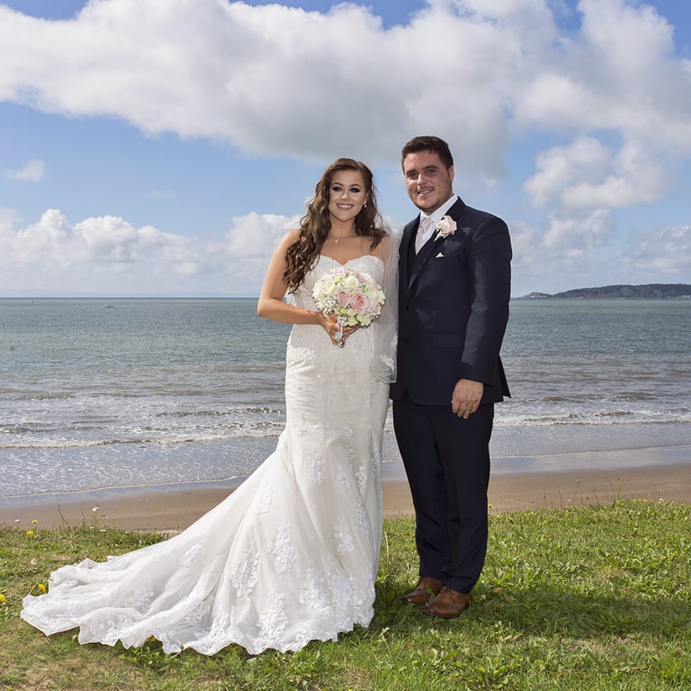 beach wedding swansea