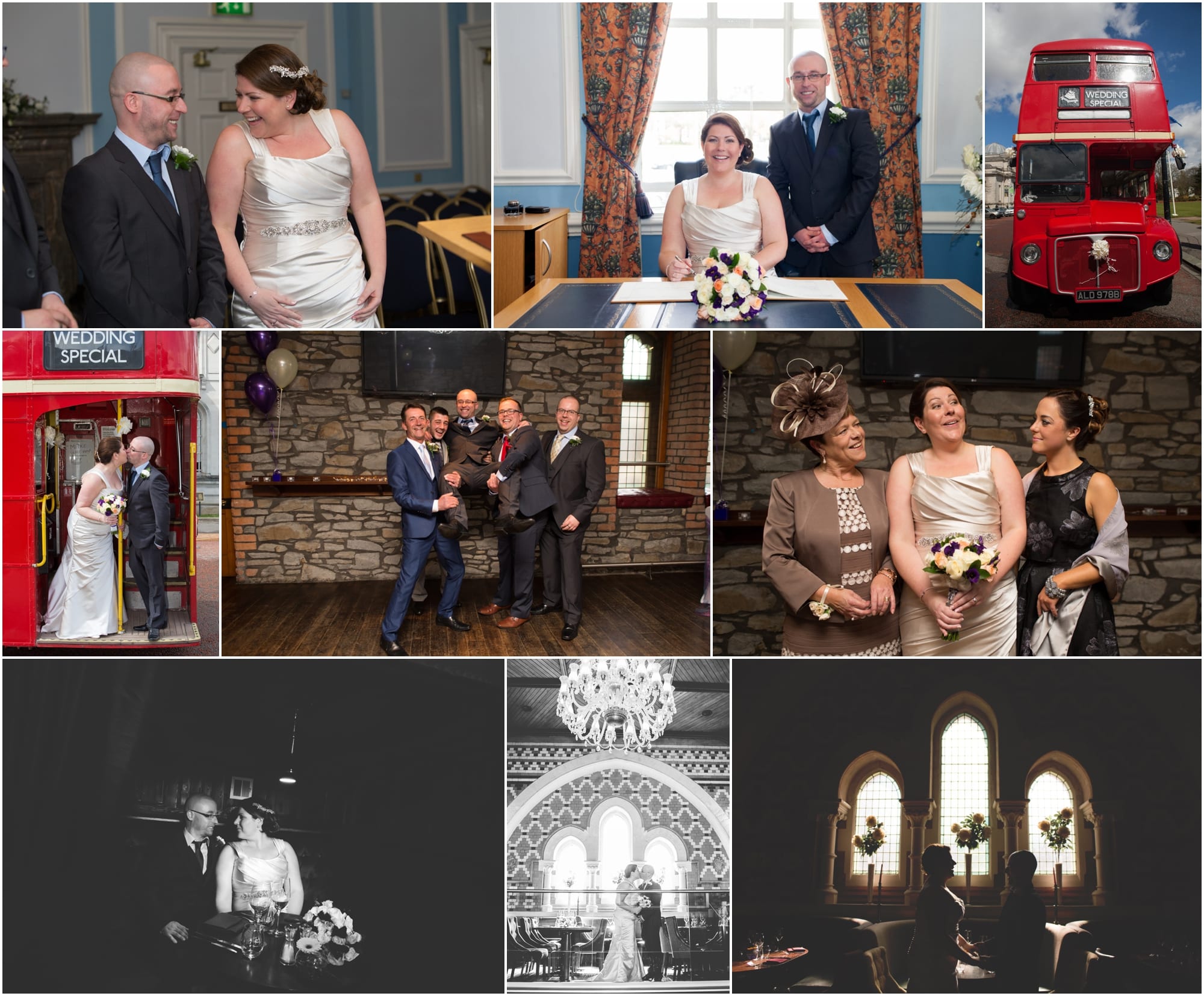 Cardiff City Hall Chapel 1877 wedding photographer